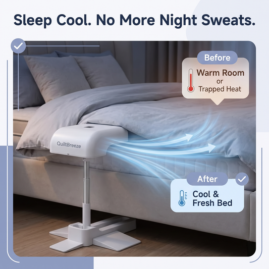 QuiltBreeze™ Cordless Under-Bed Cooling Fan
