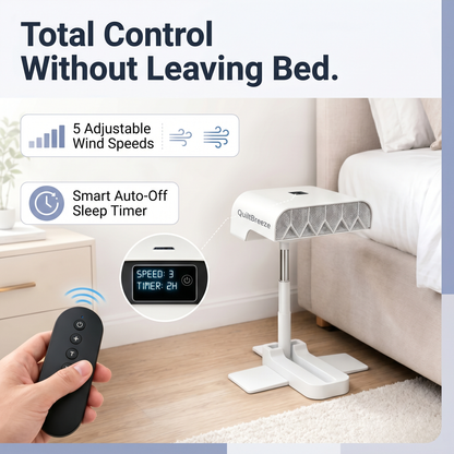 QuiltBreeze™ Cordless Under-Bed Cooling Fan