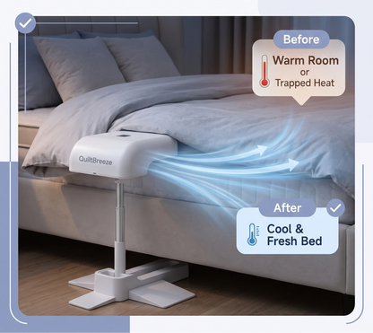 QuiltBreeze™ Cordless Under-Bed Cooling Fan